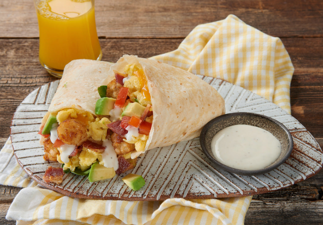 Breakfast Salad Burrito