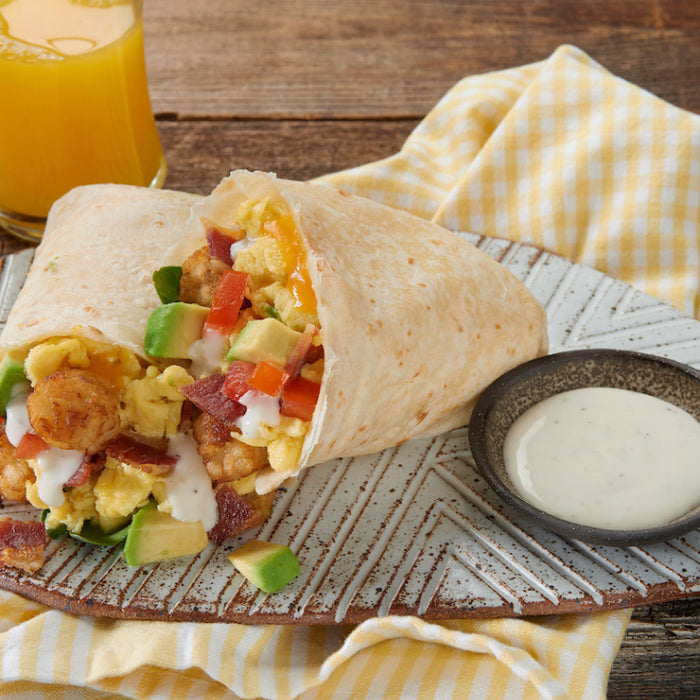 Breakfast Salad Burrito