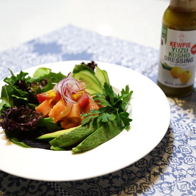 Poke Salad with Yuzu Kosho Dressing