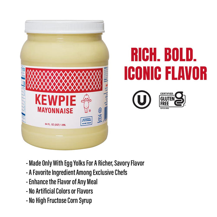 KEWPIE Mayonnaise Bulk Bottle, 64 fl. oz