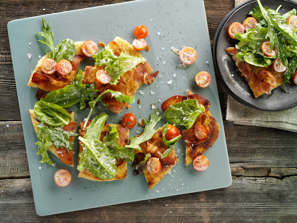 Naan Salad Pizza
