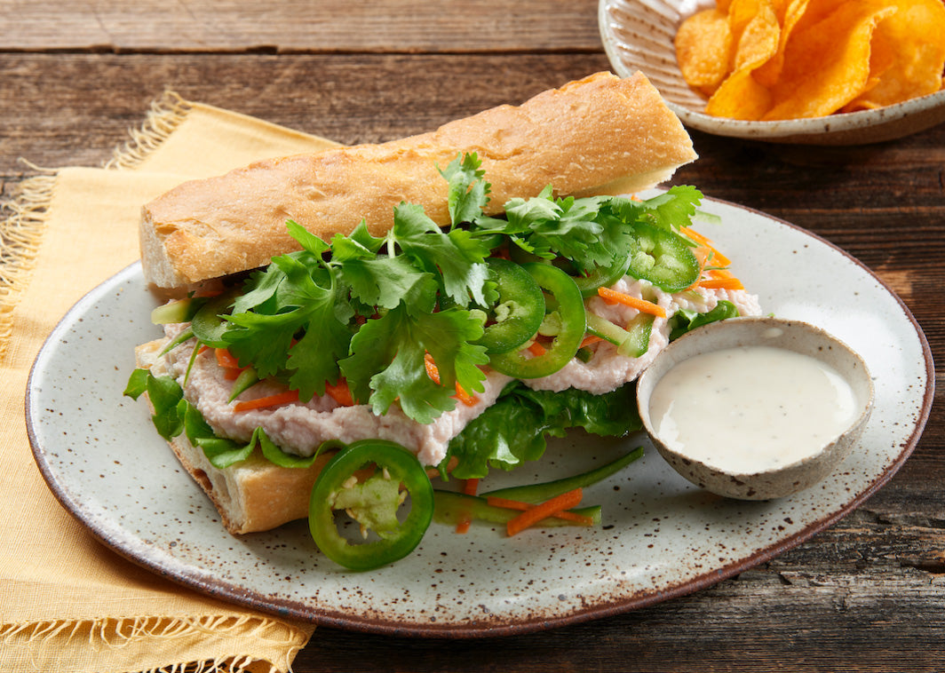 Banh Mi Sandwich Recipe with Turkey Ham and KEWPIE Mayo — Kewpie USA