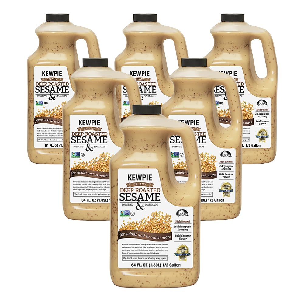 Kewpie Deep Roasted Sesame Dressing 1 Case (64 Oz x 6 Bottles