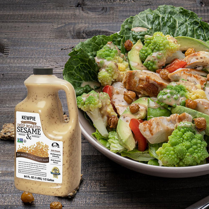 Kewpie Deep Roasted Sesame Dressing - 1 Case (64 Oz x 4 Bottles)