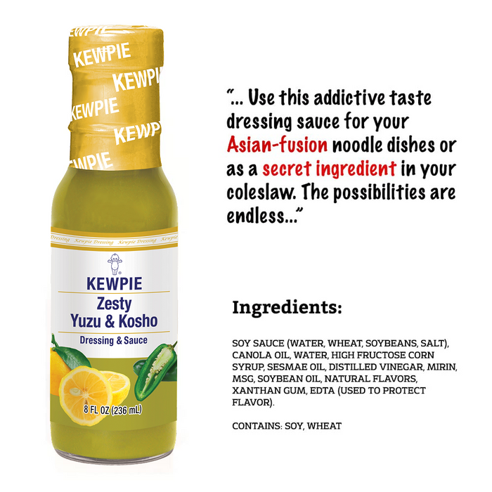 KEWPIE Yuzu & Kosho Dressing, 8 fl. oz
