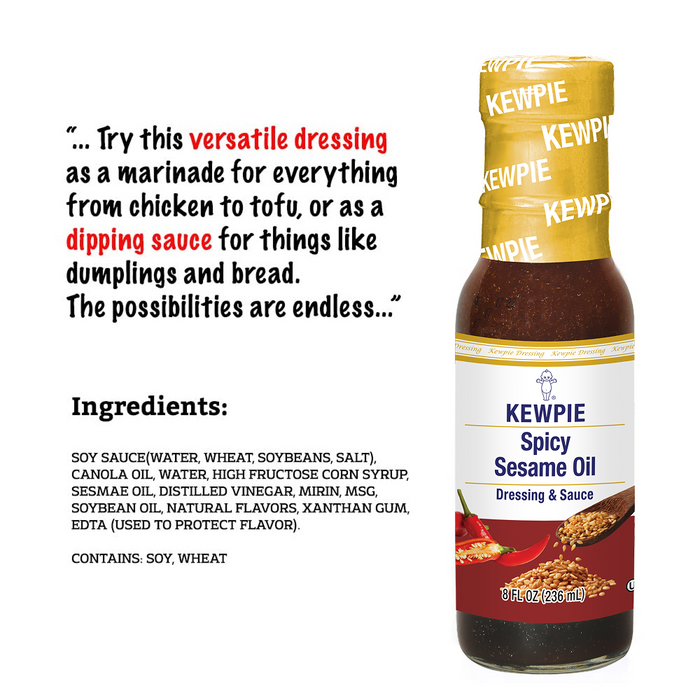 KEWPIE Chuka Dressing (Spicy Sesame Oil), 8 fl. oz
