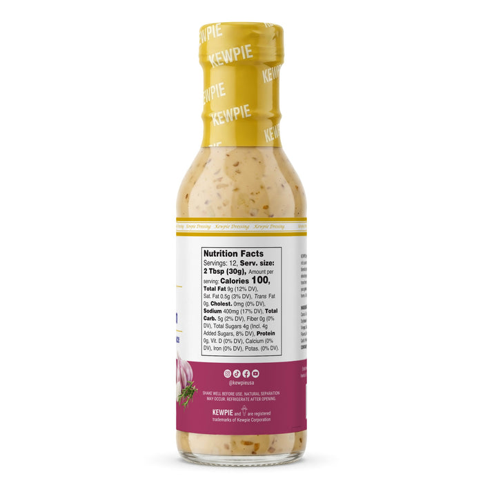 KEWPIE Roasted Garlic Onion Dressing & Saute Sauce, 12 fl. oz