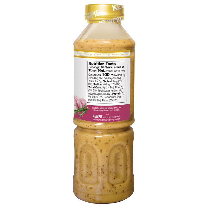 KEWPIE Onion Dressing with Garlic, 16.9 fl. oz (Best By Nov 26, 2025)