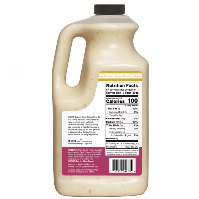 KEWPIE Roasted Garlic Onion Dressing & Saute Sauce, 64 fl. oz