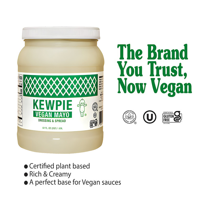 KEWPIE Vegan Mayo Dressing & Spread, 64 fl. oz (Best By Dec 7, 2025)