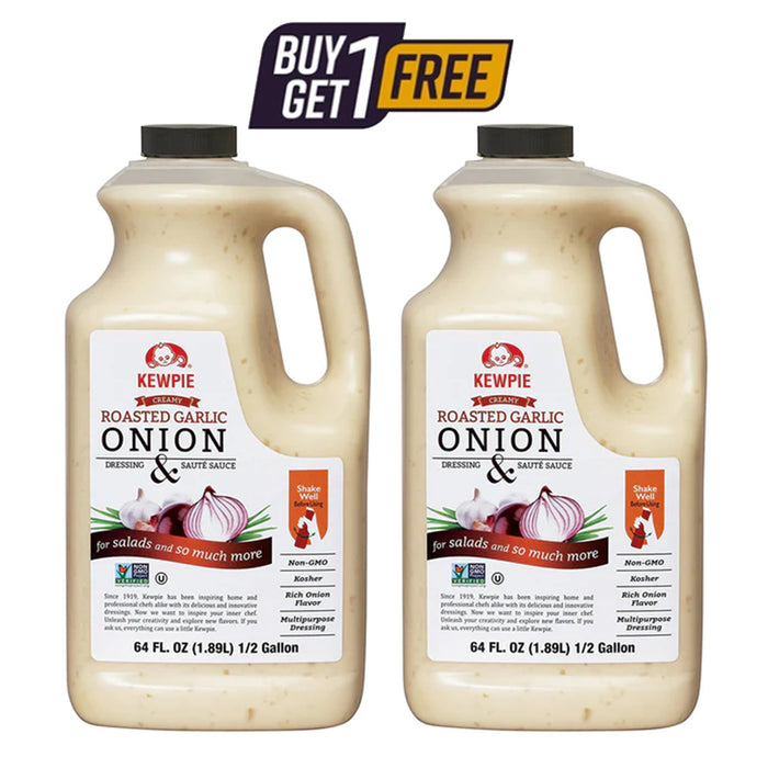[Clearance BOGO] Roasted Garlic Onion Dressing & Saute Sauce, 64 fl. oz - Best By May 5, 2024