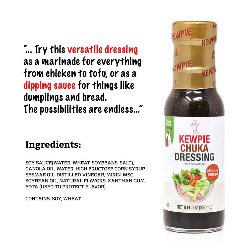 KEWPIE Chuka Dressing (Spicy Sesame Oil), 8 fl. oz — Kewpie USA